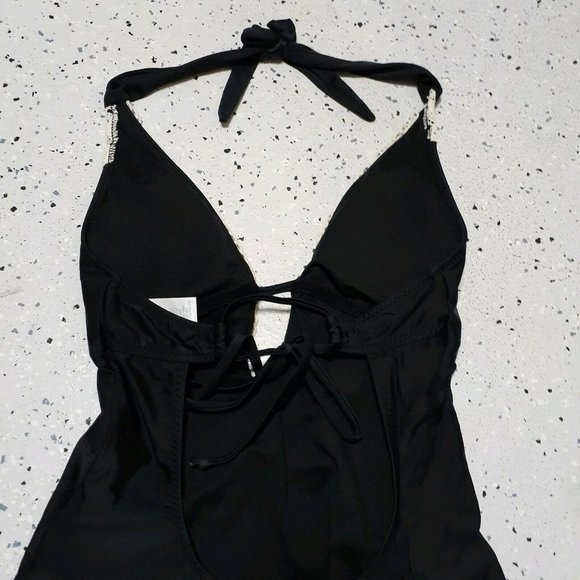 Kona Sol NWOT One-Piece Swimsuit ~ Black ~ Sz S - Picture 6 of 6